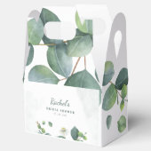 Botanische groen Eucalyptus Vrijgezellenfeest Bedankdoosjes (Geopend)
