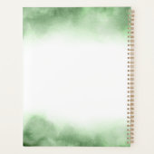 Botanische groen & gouden gepersonaliseerde jaarli planner (Achterkant)