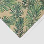 Botanische groen op Tan Tissuepapier (Detail)