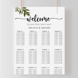 Botanische groenbladerzitjes poster