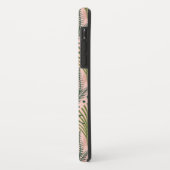 Botanische groene bladeren en monogram roze Case-Mate iPhone case (Achterkant/links)