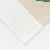 Botanische groene bladeren fleece deken | Waterver (Hoek)