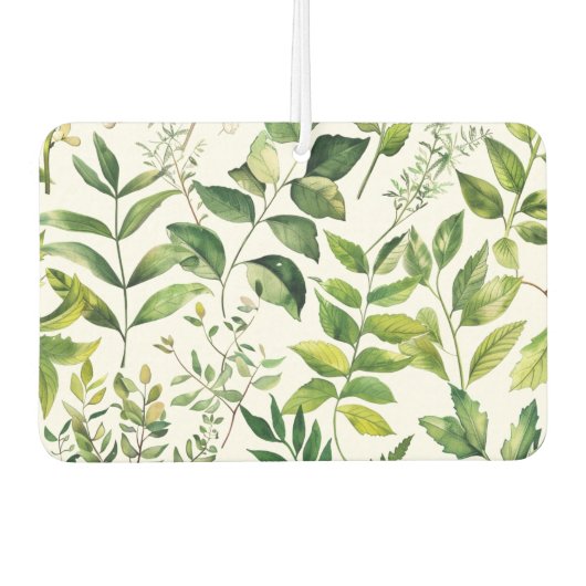 Botanische groene bladeren luchtverfrisser (Voorkant)