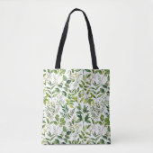 Botanische groene bladeren tote bag (Voorkant)