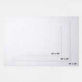 Botanische groene bladeren    WatercolorDoormat Deurmat (Schaal)