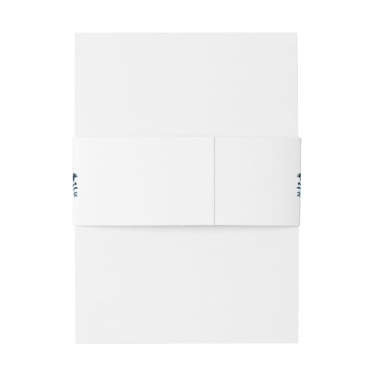 Botanische groene bladgroenten waterverf bruiloft uitnodigingen wikkel (Achterkant Voorbeeld)