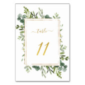 Botanische Groene Bodemband Glitter Number 11, Kaart (Voorkant)