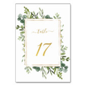 Botanische Groene Bodemband Glitter Number 17, Kaart (Voorkant)