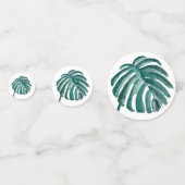 Botanische groene Confetti van de Tropische Partij (Achterkanten)