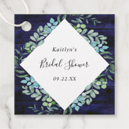 Botanische groene eucalyptus bruidsdouche bedankjes labels