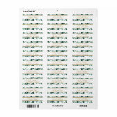 Botanische groene Eucalyptus Return Address Label (Full Sheet)