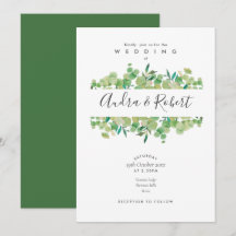 Botanische groene eucalyptus slinger bruiloft