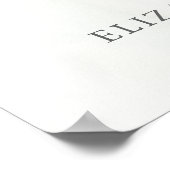 Botanische groene Eucalyptus Weddenschap Welkomstt Poster (Hoek)