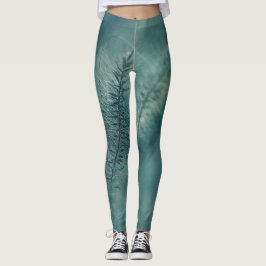 Botanische groene Ferns Leggings