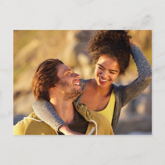 Botanische Groene Foto's Trouwdag Uitnodiging Briefkaart (Achterkant)