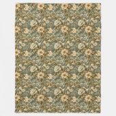 Botanische groene gouden deken luxe pastel touch (Voorkant)