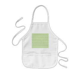 Botanische groene hangmapset kinder schort
