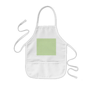 Botanische groene hangmapset kinder schort