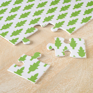 Botanische groene hangmapset legpuzzel