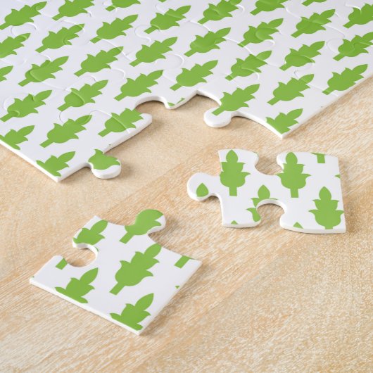 Botanische groene hangmapset legpuzzel (Zijkant)