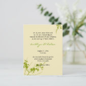 Botanische, groene homo's, uitnodiging tot huwelij (Staand voorkant)