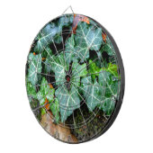 Botanische groene Ivy en veldsteen Dartbord (Voorkant Rechts)