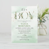 Botanische Groene Jongens Baby Shower Kaart (Staand voorkant)