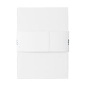 Botanische Groene Loof Waterverf Bruiloft Uitnodigingen Wikkel (Achterkant Voorbeeld)