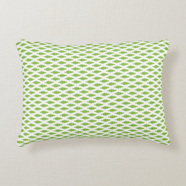 Botanische groene mapjes set accent kussen (Voorkant)