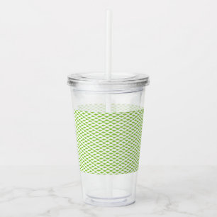 Botanische groene mapjes set acryl drinkbeker