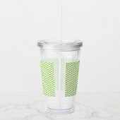 Botanische groene mapjes set acryl drinkbeker (Rechts)
