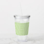 Botanische groene mapjes set acryl drinkbeker (Links)