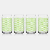 Botanische groene mapjes set blikvorm glas (Achterkant)