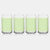 Botanische groene mapjes set blikvorm glas (Voorkant)