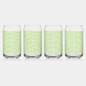 Botanische groene mapjes set blikvorm glas (Links)