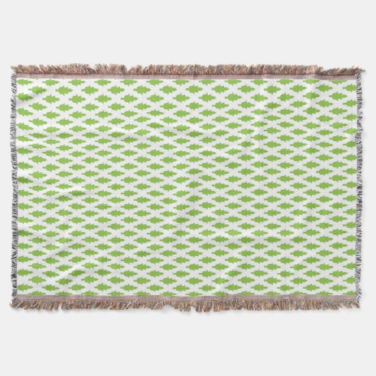 Botanische groene mapjes set deken (Voorkant)