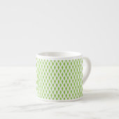 Botanische groene mapjes set espresso kop (Voorkant rechts)
