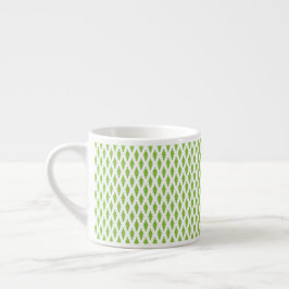 Botanische groene mapjes set espresso kop
