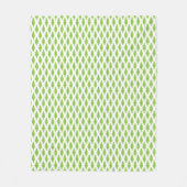 Botanische groene mapjes set fleece deken (Voorkant)