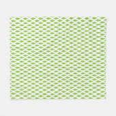 Botanische groene mapjes set fleece deken (Voorkant (Horizontaal))
