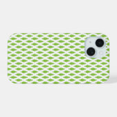 Botanische groene mapjes set iPhone 15 case (Achterkant horizontaal)