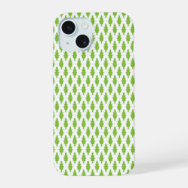 Botanische groene mapjes set iPhone 15 case