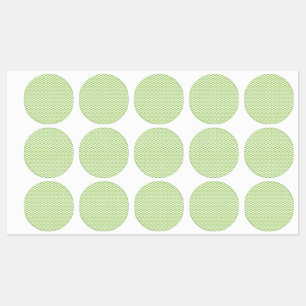 Botanische groene mapjes set labels