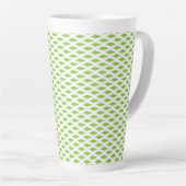Botanische groene mapjes set latte mok (Rechterhoek)