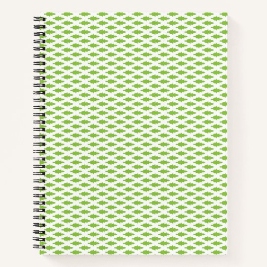Botanische groene mapjes set notitieboek (Voorkant)