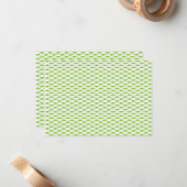 Botanische groene mapjes set notitiekaartje (Voorkant / Achterkant in situ)