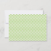Botanische groene mapjes set notitiekaartje (Achterkant)