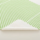 Botanische groene mapjes set sherpa deken (3/4)