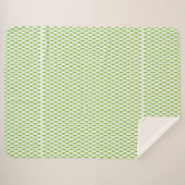 Botanische groene mapjes set sherpa deken (Voorkant (horizontaal))