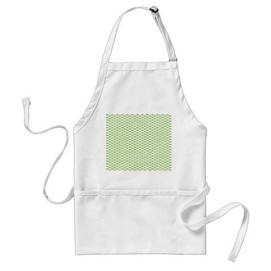 Botanische groene mapjes set standaard schort (Voorkant)
